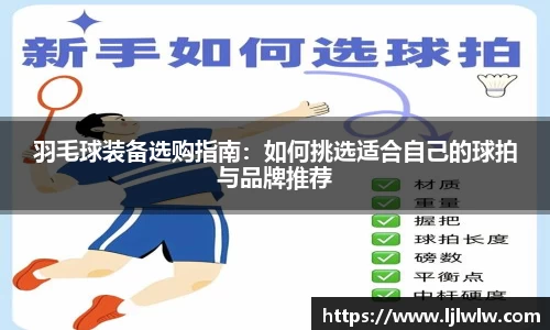 羽毛球装备选购指南：如何挑选适合自己的球拍与品牌推荐